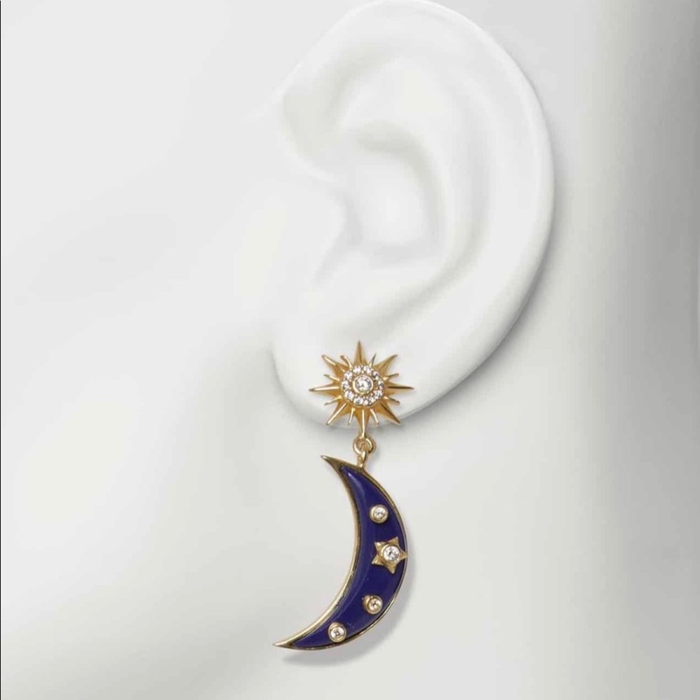 🆑THE SOLE / SOCIETY® INTERGALACTIC DOUBLE DROP POST EARRINGS - Picture 7 of 8